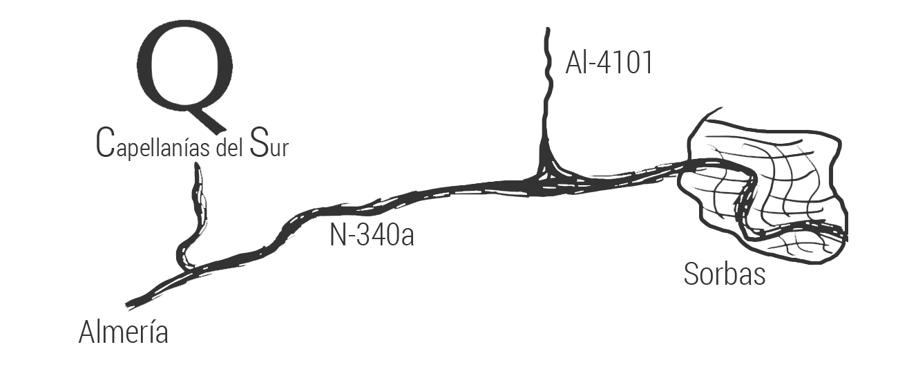 Capellanías del Sur. Mapa